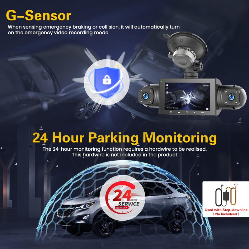 Hikity USB DVR Dash Cam for Android Car Radio Waterproof