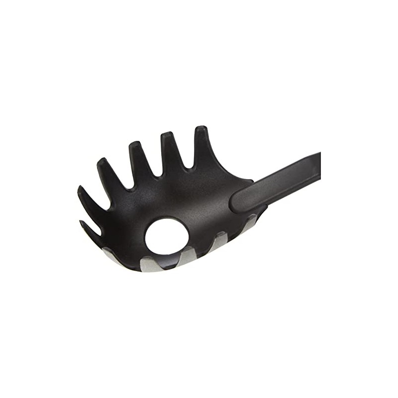 Fackelmann 12, 2" Of Pp "Arcadalina" Spaghetti Spoon, Black/White