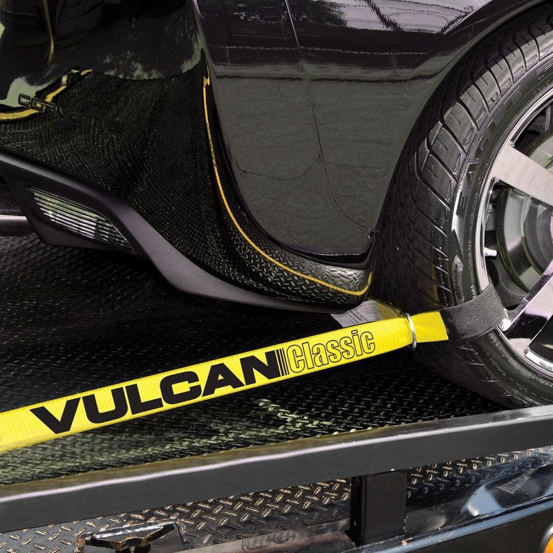 VULCAN Car Rim Tie Down System with Ratchets - 2