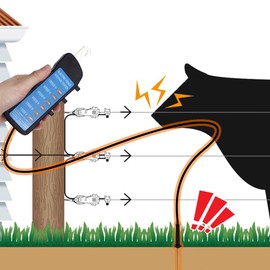 Joyzan Fence Fault Finder, Electric Line Tester Voltage Test Indicator Fencing Farming Equipment Testing Tool Voltmeter Checkers Finder Proving Lights Wire Farm Livestocks Horse Agricultural Supply