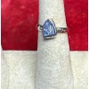 Natural Creations Sterling silver ring size 7 Tanzanite Raw