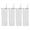 Maars 20 oz. Skinny Steel, Double Wall Stainless Tumbler (White,