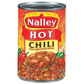 Nalley Hot Chili Con Carne with Beans, 14-Ounce Cans (Pack of 3)