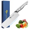 MAD SHARK 7 Inch Nakiri Knife, Ultra Sharp German Stainless