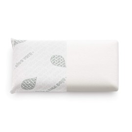 Textil-home Viskoelastisches Reisekissen - 43x24 cm - Ökologisches Aloe Vera-Gewebe, 100% natürlicher Reiner Visko-Kern - Inklusive Rolltasche.