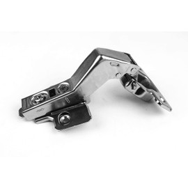 Berta 4-Pack Frameless Soft-Close Cabinet Hinges, 3D Adjustable Clip-On with Mounting Screws for 45° Corner Applications – Durable & Easy to Install