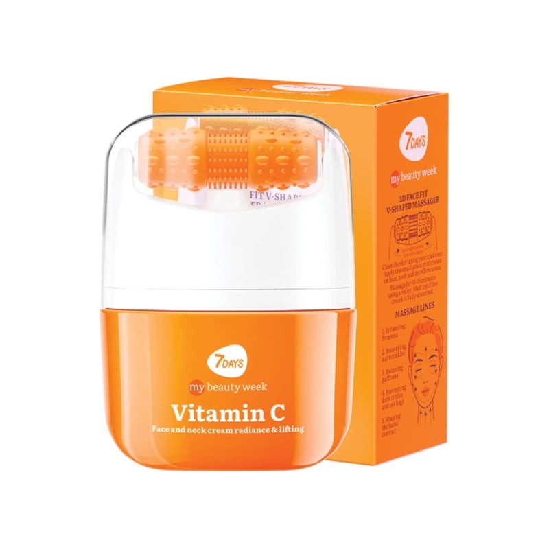 Crema para Rostro y Cuello 7Days Vitamina C, 40 ml