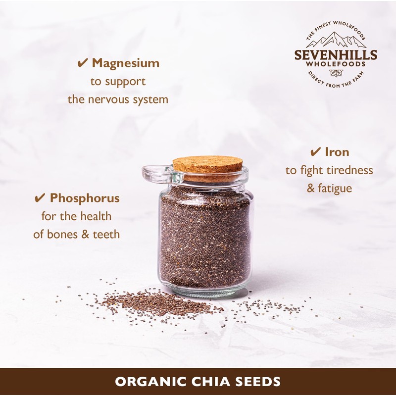 Sevenhills Wholefoods Organic Raw Chia Seeds 400g