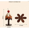 4 Sets in Wooden Apple Tree Trivets for Hot Dishes,
