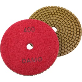 DAMO Diamond Polishing Pad 3 inch Wet Grit 400 for Granite Concrete Marble Countertop Floor Polish