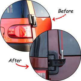 KMFCDAE Tailgate Antenna Flag Whip Light Rear LED Spot Lamp Mount Bracket Off-Road Car Accessories for Toyota FJ Cruiser 2007-2022