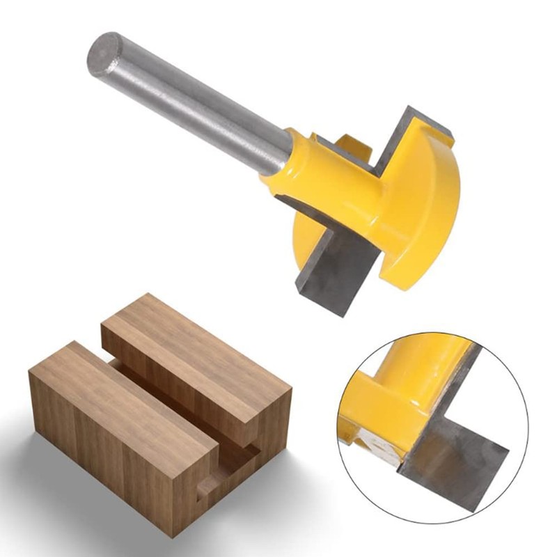 Bestgle 1/4" T-Slot and T-Track Router Bit, Keyhole Router Bit