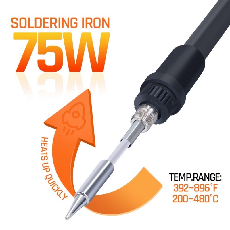Silverflo 780W Digital 2in1 Soldering Iron Rework Station Hot Air