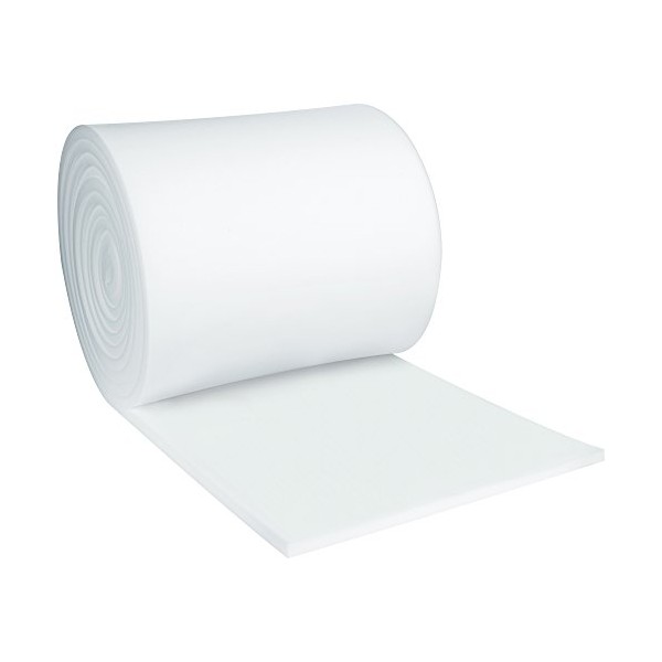BOX USA BFR1236 Soft Foam Roll, 1" x 12" x 36', White (Pack of 1 Each)