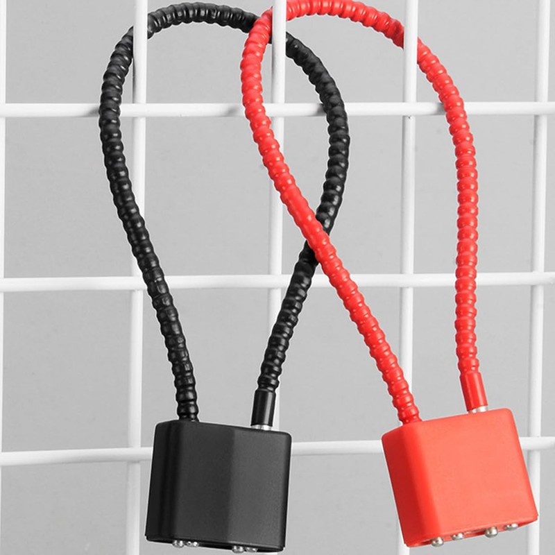 2 Pack Padlock Flexible Cable Small Cable Padlock Steel Rope