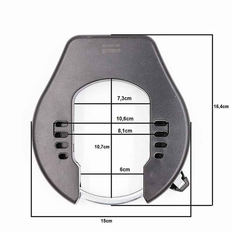 Edge Marmo Bicycle Frame Lock XXL Black Security Level 12