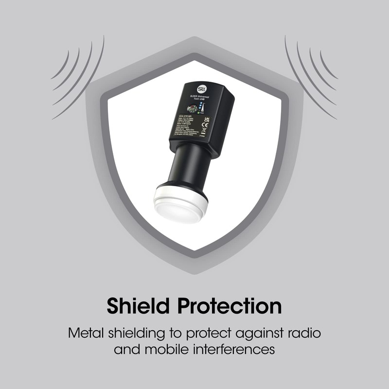 SLx Dual LNB with Built in Signal Finder, 4K Satellite