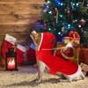 BWOGUE Santa Dog Costume Christmas Pet Clothes Santa Claus Riding