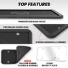 Motorfi 2 Pcs Silicone License Plate Frames with Polycarbonate Covers,