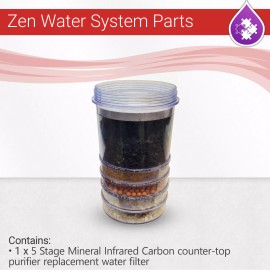 Max Water 5-Stage Replacement Mineral Filter Cartridge fits Zen Water Filtration Systems