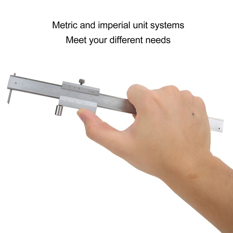 Parallel Cross Caliper 0‑200mm Vernier Calipers Marking Gauge Stainless Steel