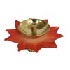 Purpledip Brass Diya Deepak 'Kamal': Blooming Lotus Design Festival Oil