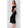 BUMPSUIT Off The Shoulder Maternity Dress for Pregnancy, Stretchy Fabric