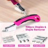 THINKWORK Pink Staple Gun Tool Set 25 Piece Home Tool