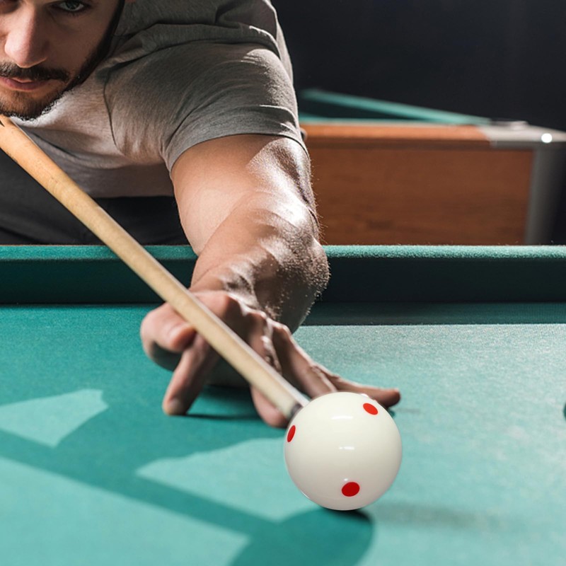 HMQQ 2 1/4" Pool cue Ball with six red dots