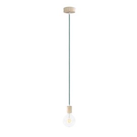 MERLOTTI 36.503 Ceiling with Textile Cable, Sage Green, 2 Meters