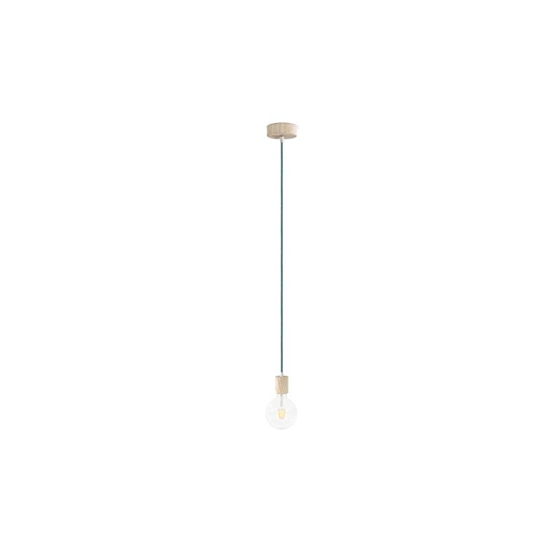 MERLOTTI 36.503 Ceiling with Textile Cable, Sage Green, 2 Meters