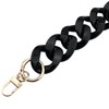 ZZHXSM - Bolsa de cadena de acrílico negro con asa