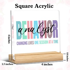 Behavior Analyst Gift, Behavior Analyst Definition Acrylic Plaque Sign Board Certified Behavior Analyst ABA BCBA Gift
