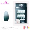 False Nails Bling Art Grey White Gel Ombre Almond Stilett