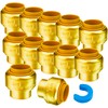 WHK 12 PACK 1/2" PEX Plug End CAP,Copper Cap 1/2"