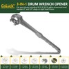 CoLuck Bung Wrench, 3-in-1 Drum Wrench Upgraded, Aluminum Barrel Opener