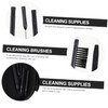 FOMIYES 1set Hearing Aid Cleaning Kit Includes Cleaning Brush Rods