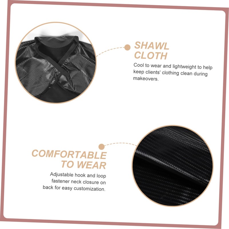 MERRYHAPY Professional Hair Cutting Cape Lightweight Barber Smock with Hook