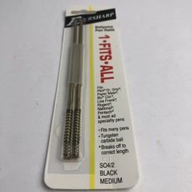 Eversharp Ballpoint Pen Refill Black Medium PT Fits Many Pens NEW OLD STOCK