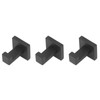 3PCS Wall Mounting Hooks with Screws Stainless Steel Clothes Hook