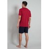 Götzburg Men's Short Pyjamas, 100% Natural Cotton - Chili Pepper