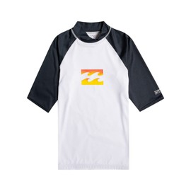 BILLABONG Team Wave SS Men's Rash Guard, White
