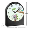 CreaDesign, WU-50-1081-01, Koala, analog Kinderwecker schwarz, Funkwecker ohne Ticken, mit