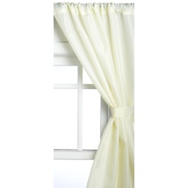 Carnation Home Fashions WC-FAB/08 Polyester Fabric Window Curtain in Ivory