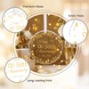 50th Wedding, 50th for Couple, 3" Glass Ornament for Golden
