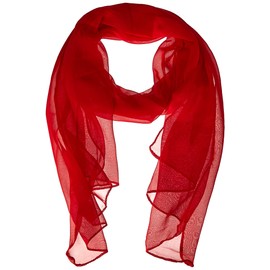 Dolce Abbraccio Women's Scarf Stola Scarf Chiffon Scarf for Spring Summer All Year Round - red