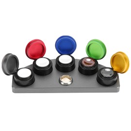 Watchmaker Oil Cups,Watch Oiler Kit, Alloy Five Holes Watch Oil Dishes Watchmaker Oil Cups Cup Tools Dish Set Repair Tray Stand Holder Watch Oiler Dish Oil Cup Watch Repairing Part Accessory