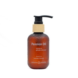BANANA Passion Massage Oil 120ml - All Natural 100% Essential Oils - Jasmine Neroli Ylang Ylang Violet Frankincense with Grapeseed, Jojoba Carrier Oils - Body Oil for Women - Muscle Relaxing
