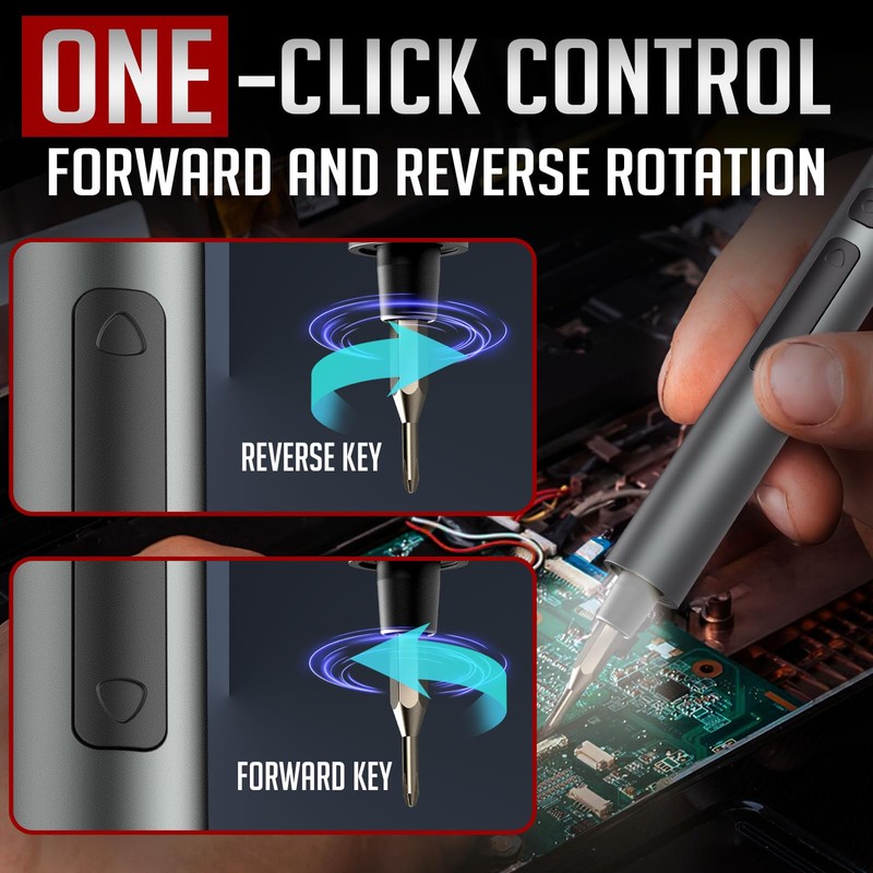 Mini Electric Screwdriver Set, 3.7V Cordless Screwdriver Set USB-C,71 S2