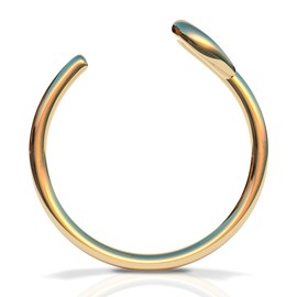 Faux Clip-On Nasenring 24g - 14k Goldgefüllter - Kein Piercingloch erforderlich - Fake Nasenring